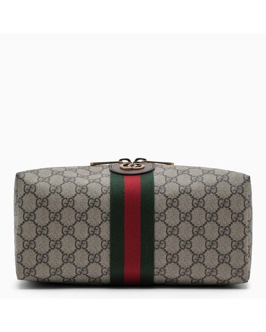 Gucci Beigefarbene Mappe Ophidia Gg in Gray für Herren