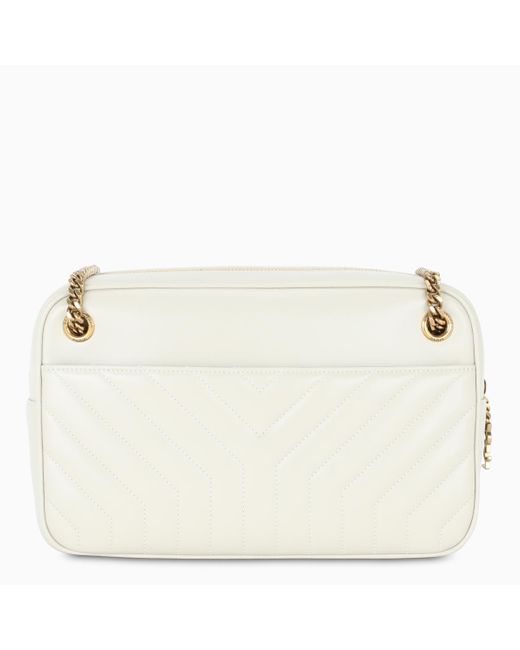 White ysl shop camera bag