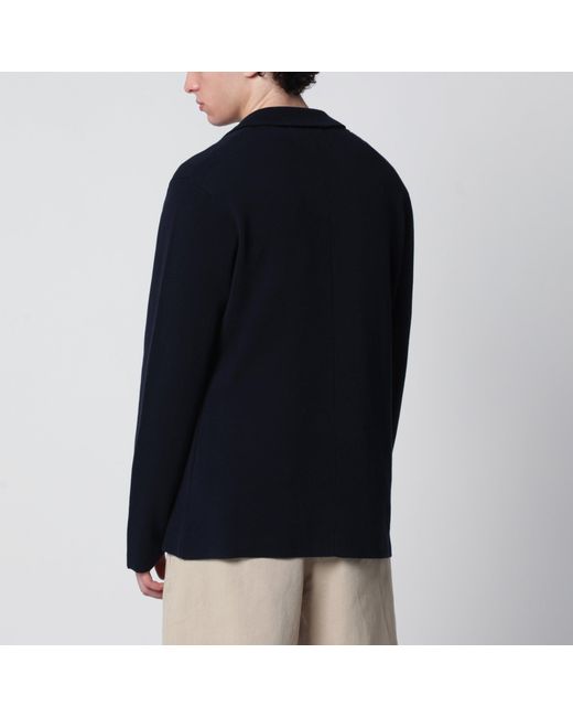 Roberto Collina Black Cotton Cardigan Jacket for men