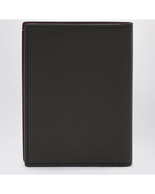 Saint Laurent Black Bicolor Smooth Calfskin Card Holder for men