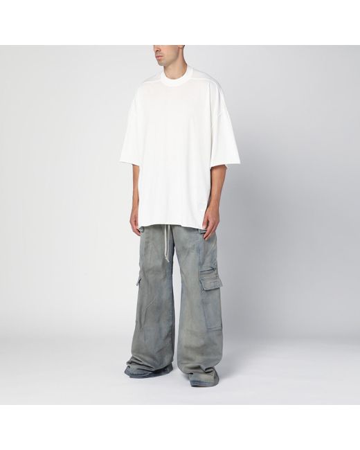 Rick Owens Gray Light Double Cargo Jumbo Pants for men