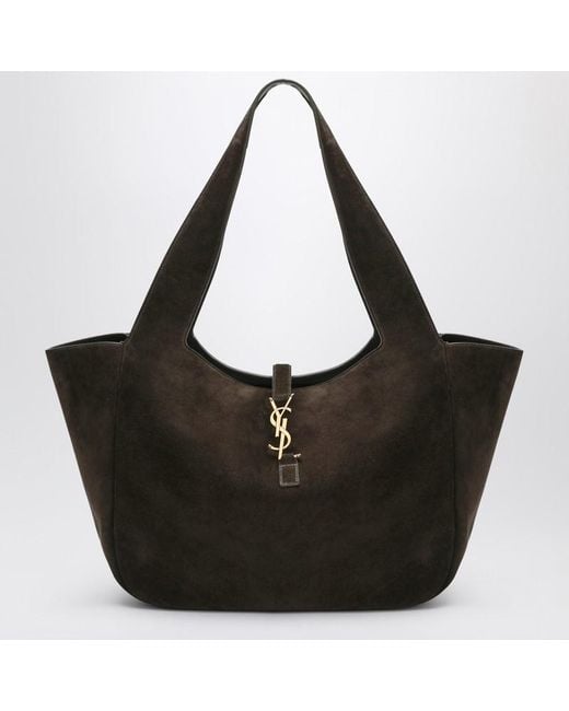Sac Le 5 À 7 Bea En Daim Vert Mousse Saint Laurent en coloris Black