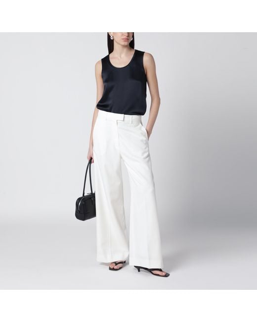 Max Mara Black Midnight Satin Top