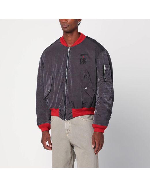 Enfants Riches Deprimes Gray Erotica/ Nylon Bomber for men