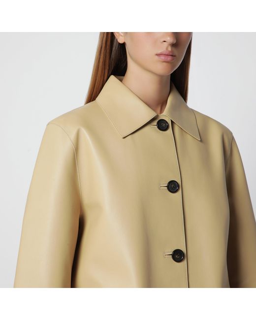 Totême Natural Light Lamb Leather Jacket