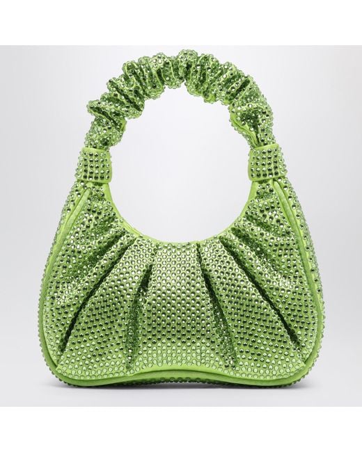 JW PEI Green Gabbi Handbag With Crystals