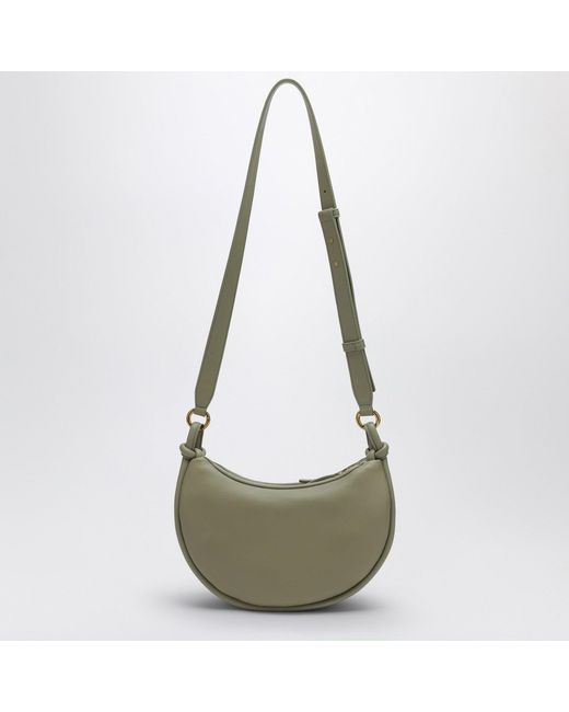 Bottega Veneta Metallic Travertine Gemini Messenger Bag