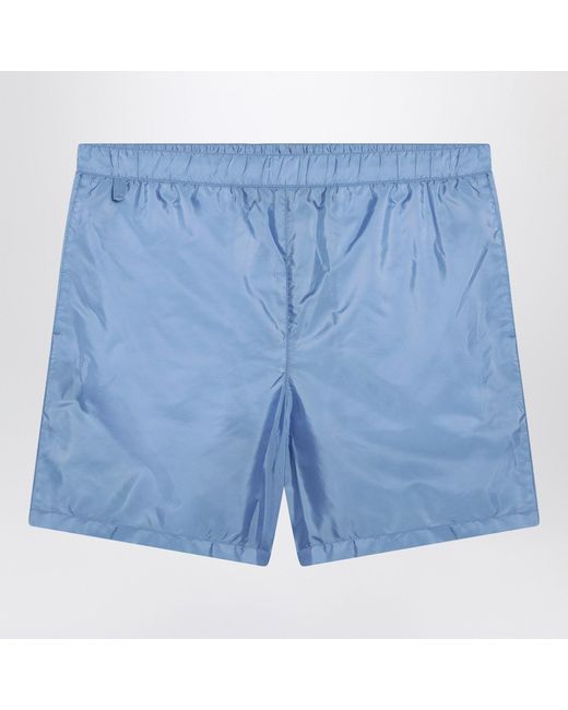 Prada Blue Re-Nylon Swim Shorts for men