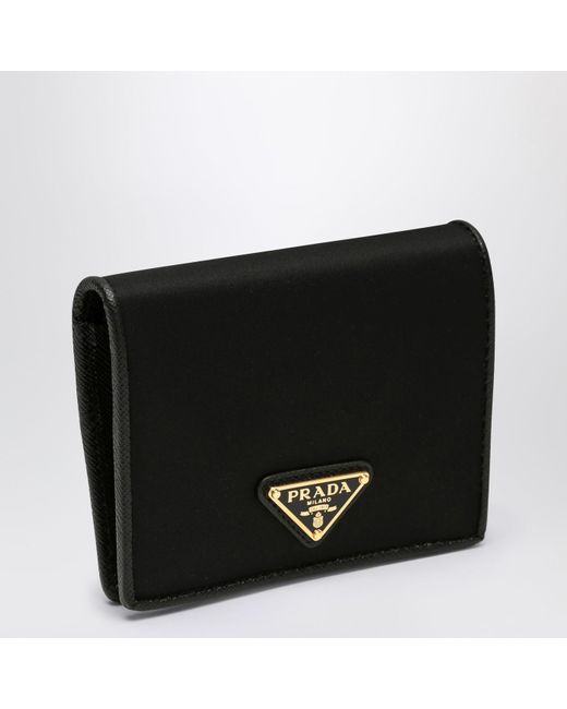 Prada Black Re Nylon Small Wallet