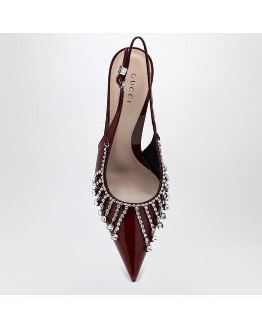 Gucci Brown 105Mm Guinevere Pumps