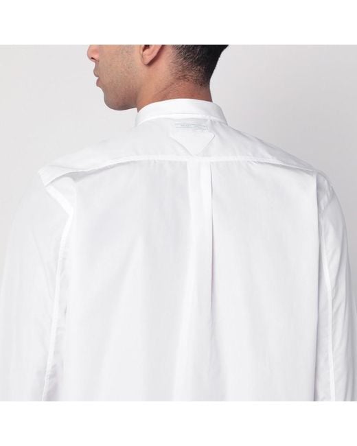 Prada White Cotton Shirt for men