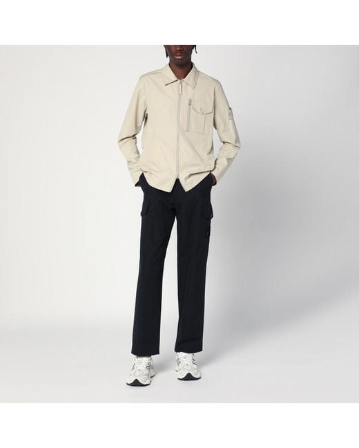 Veste Zippée En Coton Stone Island pour homme en coloris Natural