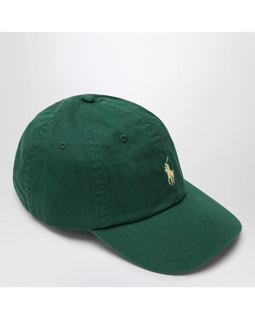 Polo Ralph Lauren Green Forest Baseball Cap With Logo for men