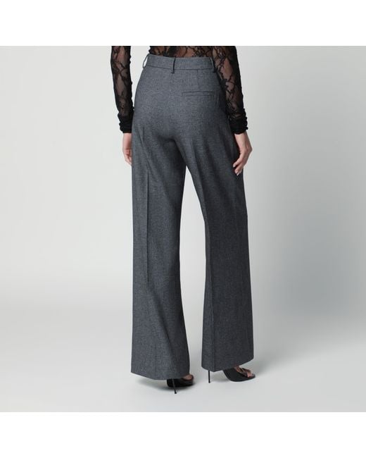 ANDAMANE Gray Wide-Leg Trousers