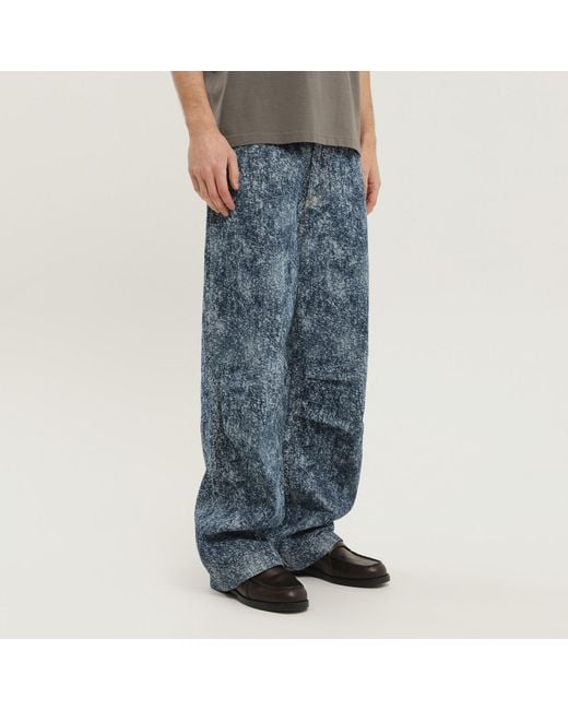 1989 STUDIO Blue Pantaloni Marble Mastiff for men