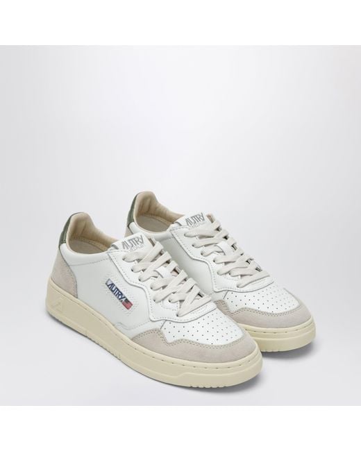 Autry White Medalist Low Sneakers for men