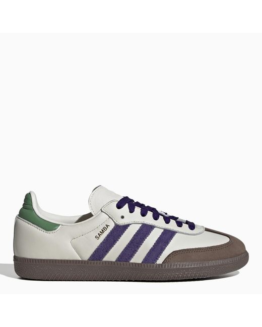 Adidas Originals Blue Low Samba Og /purple Trainer