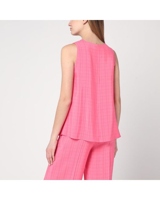 Semicouture Pink Prya Viscose Top