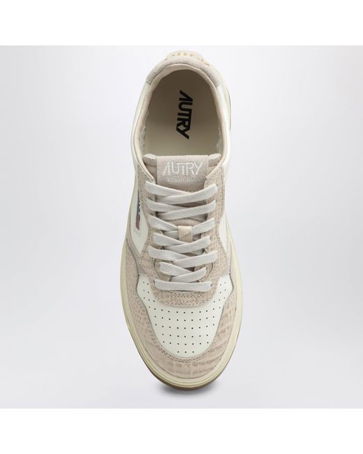Autry White Medalist Low Sneakers