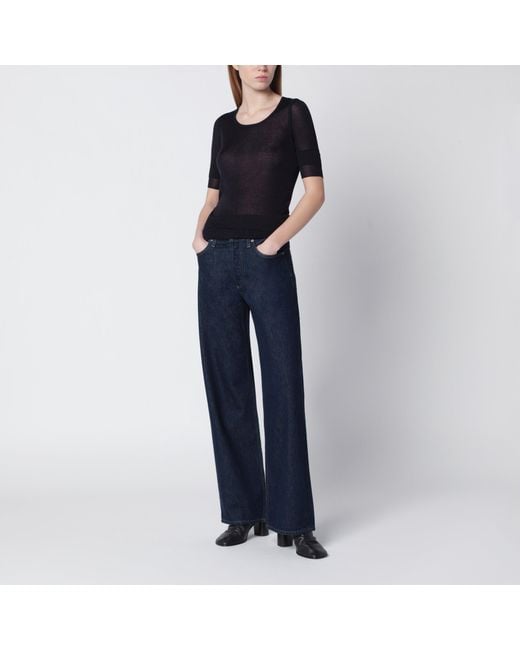 Lemaire Black Midnight Trompe-L'Oeil Top