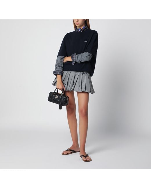 Miu Miu Blue Wool And Cashmere Sweater