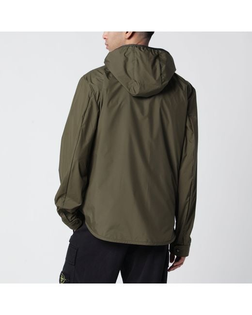 Moncler Green Chirano Shirt Jacket Military for men