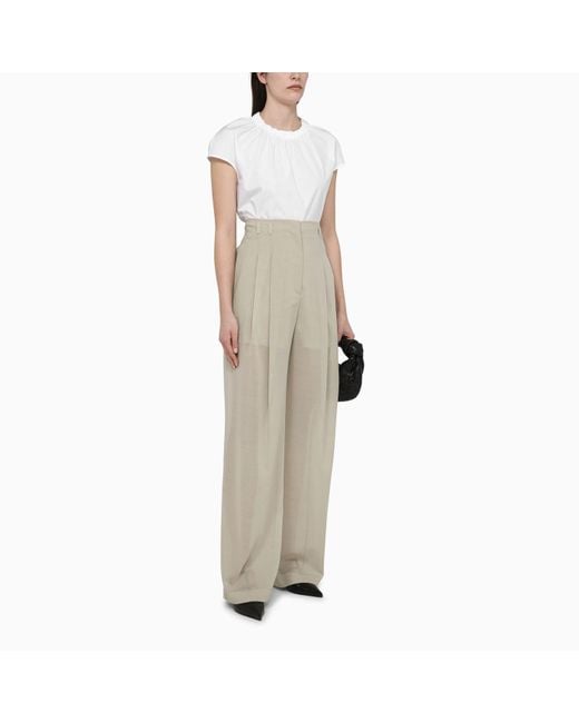 Philosophy Natural Wool-blend Palazzo Trousers