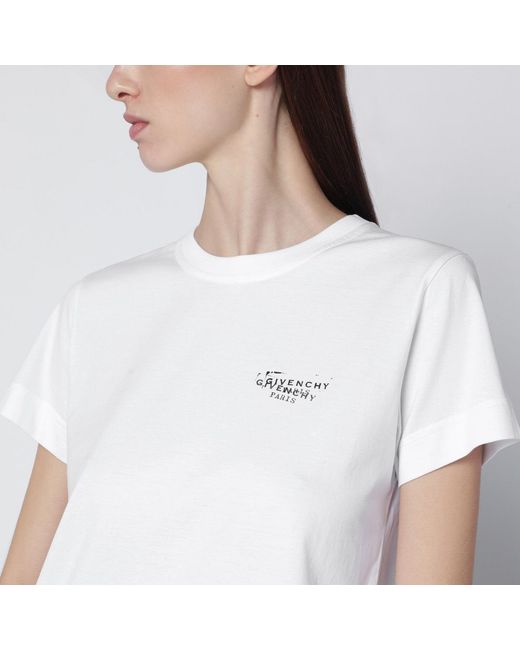 Givenchy White T-Shirt With Logo Print