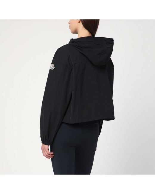 Parka con zip in nylon di Moncler in Black