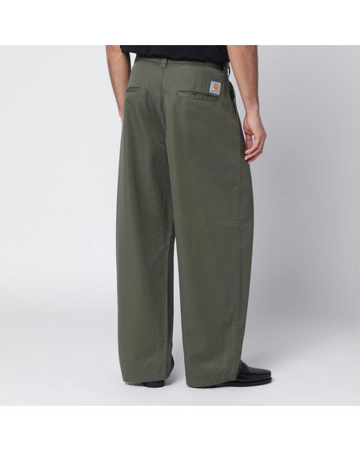 Carhartt Green Brady Pant Leaf Rinsed for men