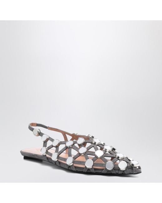The Attico - Woman - Holographic Silver - Ballerina