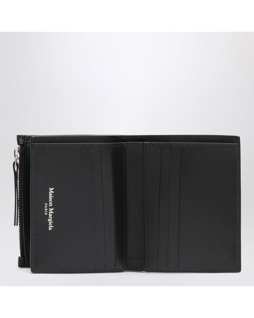 Maison Margiela Black Four Stitches Wallet for men