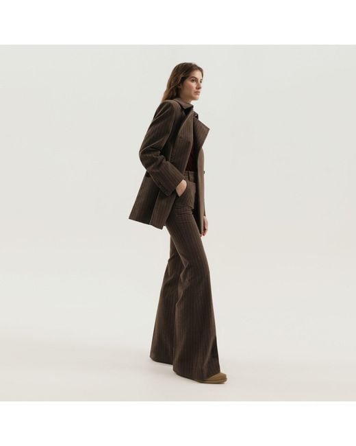 1989 STUDIO Black Striped Fla Pants