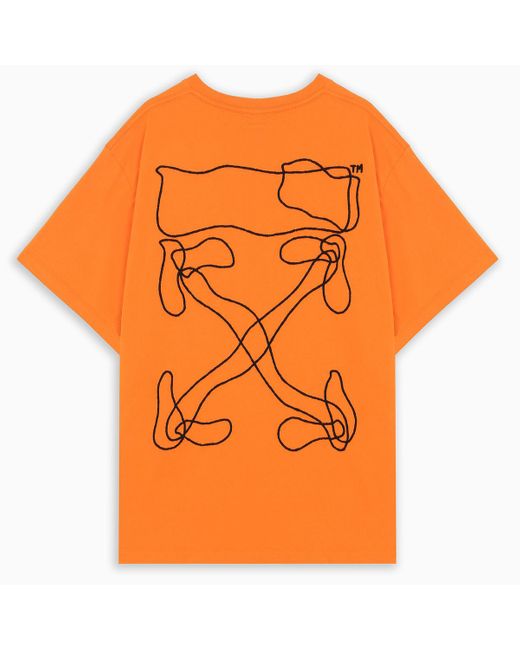 Off-White c/o Virgil Abloh Tm Orange Abstarct Arrows T-shirt for men