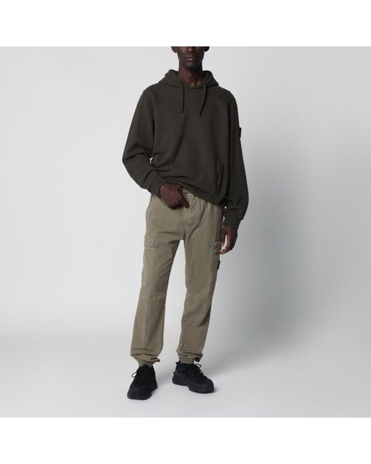 Stone Island Black Cotton Crewneck Sweatshirt for men