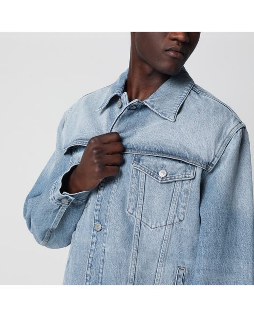 MM6 by Maison Margiela Blue Light Denim Jacket for men
