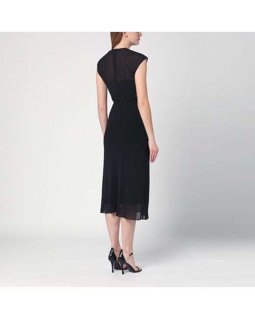 Abito midi con cintura di Calvin Klein in Black
