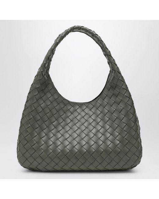 Bottega Veneta Gray Medium Campana Bag In Pickle