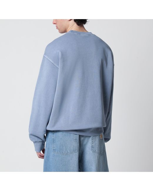 Carhartt Blue Nelson Gentle/Garment Dyed Sweatshirt for men