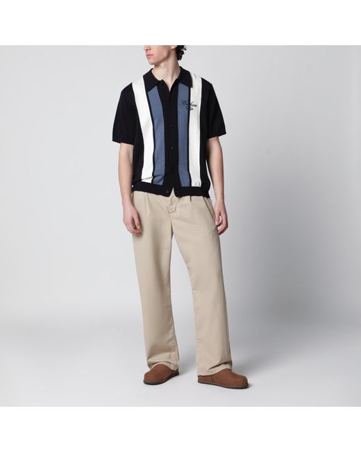 Carhartt Black Striped S/S Mello Knit Shirt for men