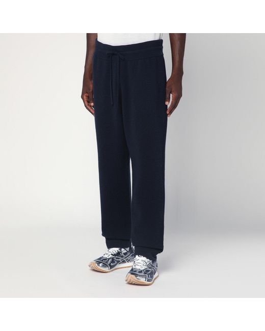 Burberry Blue Navy Cashmere-blend jogging Pants for men