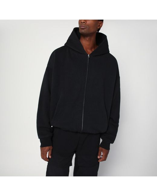Entire studios Black Zip Cotton Sweatshirt for men