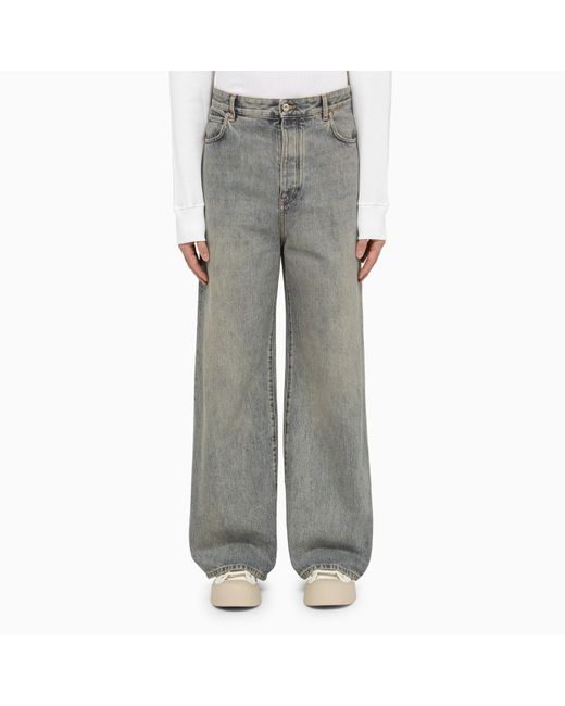 Loewe Gray Washed Wide-leg Jeans for men