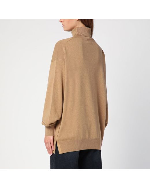 Dries Van Noten Natural Cashmere Turtleneck Jumper