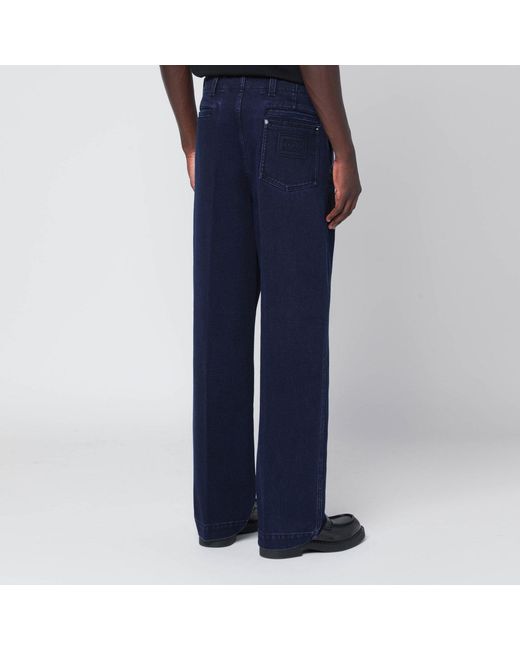 Gucci Blue Dark Washed Denim Trousers for men