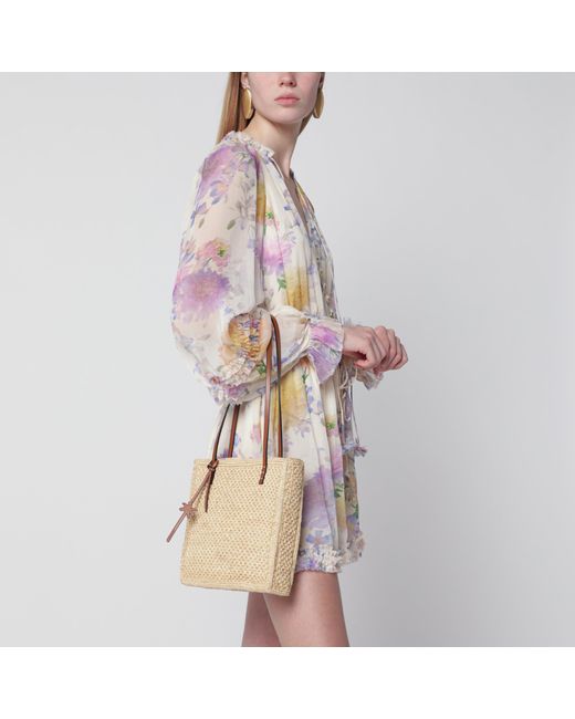 Manebí Metallic Raffia Tote Bag