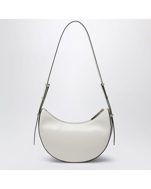 Prada White Arqué Medium Shoulder Bag
