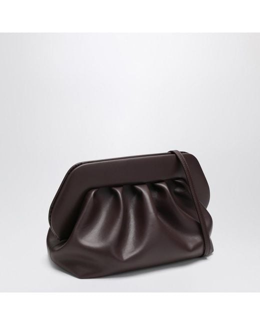 THEMOIRÈ Brown Medium Bios Clutch Ebenholz