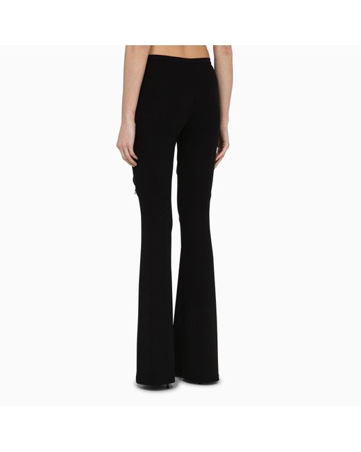 Courreges Black Trousers With Cut Out