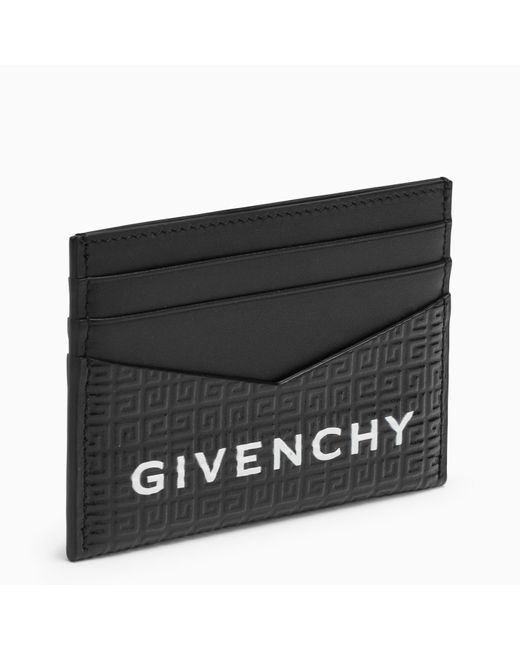 Givenchy Black 4g Card Holder With Logo for men